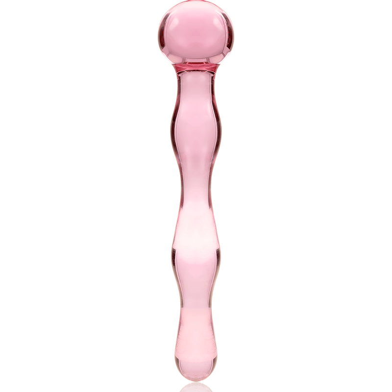 NEBULA SERIES BY IBIZA - MODELO 13 DILDO CRISTAL BOROSILICATO TRANSPARENTE 18 CM -O- 3.5 CM - Sensuana.es