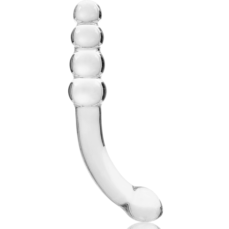 NEBULA SERIES BY IBIZA - MODELO 14 DILDO CRISTAL BOROSILICATO TRANSPARENTE 18.5 CM -O- 3 CM - Sensuana.es