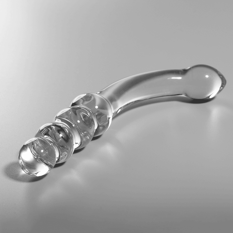 NEBULA SERIES BY IBIZA - MODELO 14 DILDO CRISTAL BOROSILICATO TRANSPARENTE 18.5 CM -O- 3 CM - Sensuana.es