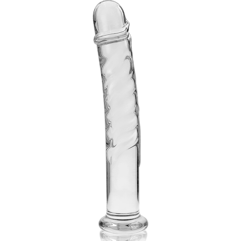 NEBULA SERIES BY IBIZA - MODELO 16 DILDO CRISTAL BOROSILICATO TRANSPARENTE 18.5 CM -O- 3 CM - Sensuana.es