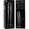 NEBULA SERIES BY IBIZA - MODELO 16 DILDO CRISTAL BOROSILICATO TRANSPARENTE 18.5 CM -O- 3 CM - Sensuana.es