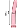 NEBULA SERIES BY IBIZA - MODELO 17 DILDO CRISTAL BOROSILICATO TRANSPARENTE 18.5 CM -O- 3 CM - Sensuana.es