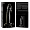 NEBULA SERIES BY IBIZA - MODELO 19 DILDO CRISTAL BOROSILICATO TRANSPARENTE 18.5 CM -O- 4 CM - Sensuana.es