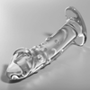 NEBULA SERIES BY IBIZA - MODELO 19 DILDO CRISTAL BOROSILICATO TRANSPARENTE 18.5 CM -O- 4 CM - Sensuana.es