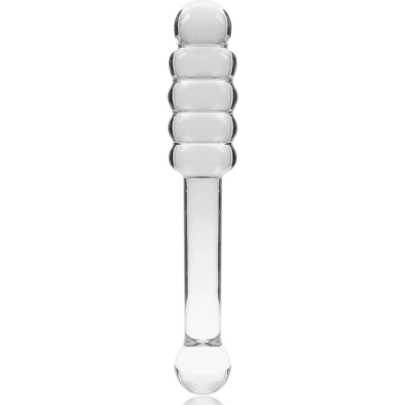 NEBULA SERIES BY IBIZA - MODELO 20 DILDO CRISTAL BOROSILICATO TRANSPARENTE 20.5 CM -O- 3 CM - Sensuana.es