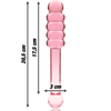 NEBULA SERIES BY IBIZA - MODELO 20 DILDO CRISTAL BOROSILICATO TRANSPARENTE 20.5 CM -O- 3 CM - Sensuana.es