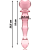 NEBULA SERIES BY IBIZA - MODELO 21 DILDO CRISTAL BOROSILICATO TRANSPARENTE 20.5 CM -O- 3.5 CM - Sensuana.es