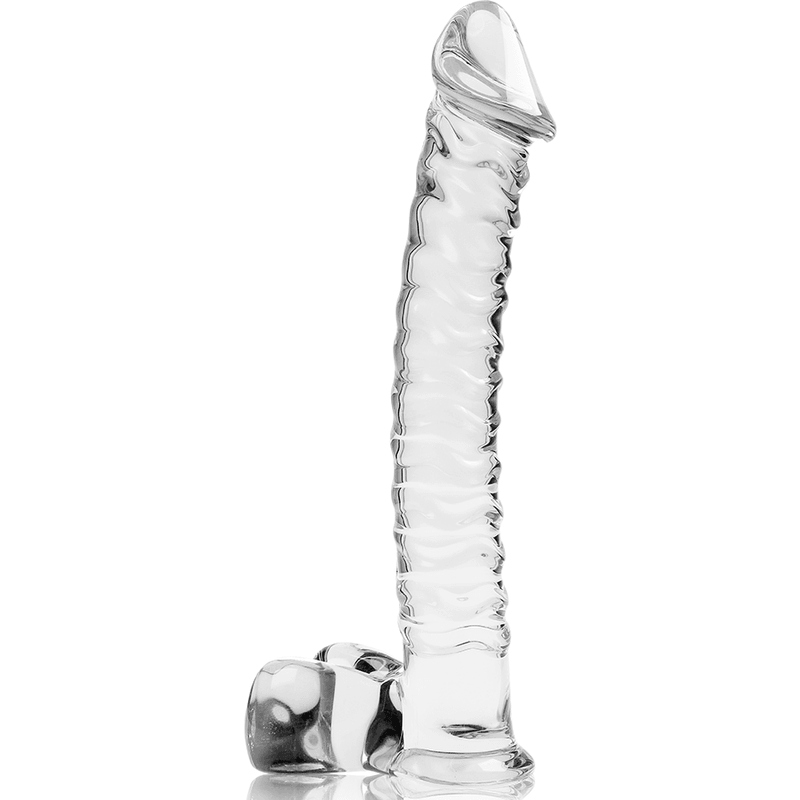 NEBULA SERIES BY IBIZA - MODELO 23 DILDO CRISTAL BOROSILICATO TRANSPARENTE 21.5 CM -O- 4 CM - Sensuana.es