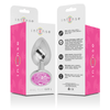 INTENSE - PLUG ANAL METAL ALUMINIO CON CRISTAL ROSA TALLA L - Sensuana.es