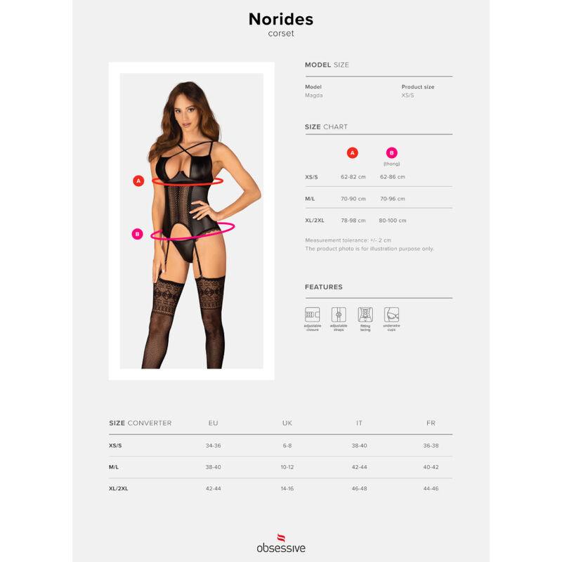 OBSESSIVE - NORIDES CORSET & TANGA XS/S - Sensuana.es