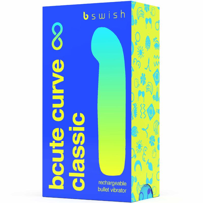 B SWISH - BCUTE CURVE INFINITE CLASSIC VIBRADOR RECARGABLE SILICONA AZUL - Sensuana.es