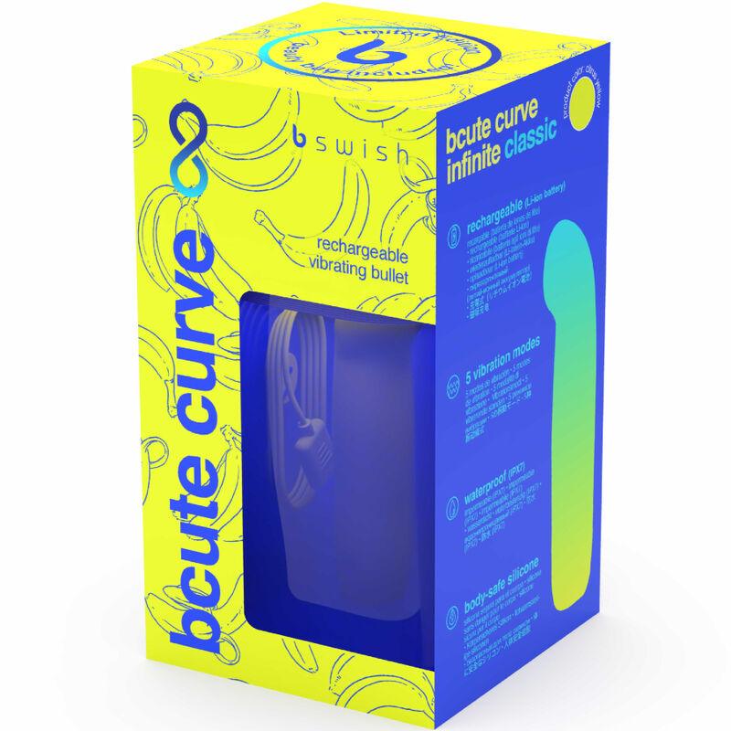 B SWISH - BCUTE CURVE INFINITE CLASSIC EDICION LIMITADA VIBRADOR RECARGABLE SILICONA AMARILLO - Sensuana.es