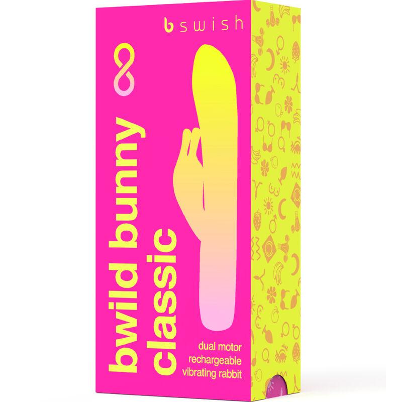 B SWISH - BWILD BUNNY INFINITE CLASSIC VIBRADOR RECARGABLE SILICONA ROSA - Sensuana.es