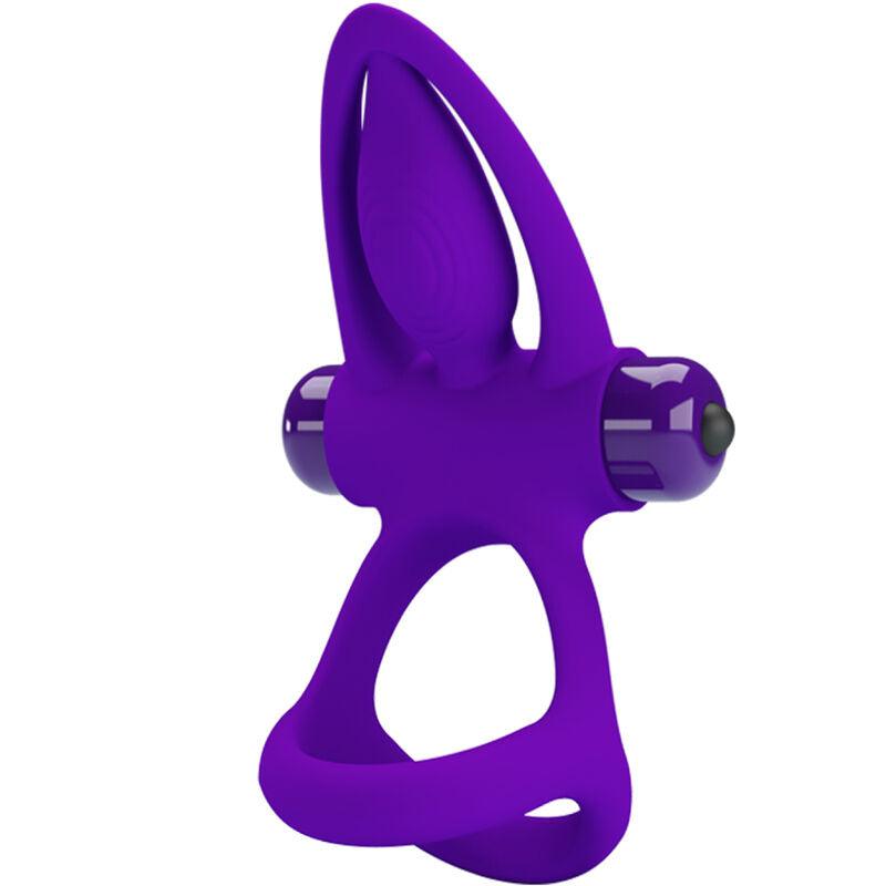 PRETTY LOVE - ANILLO VIBRADOR 10 VIBRACIONES SILICONA VIOLETA - Sensuana.es