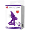 PRETTY LOVE - ANILLO VIBRADOR 10 VIBRACIONES SILICONA VIOLETA - Sensuana.es