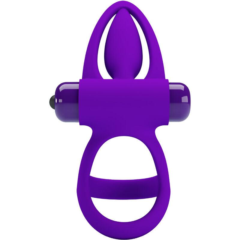 PRETTY LOVE - ANILLO VIBRADOR 10 VIBRACIONES SILICONA VIOLETA - Sensuana.es