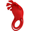 PRETTY LOVE - RUBEN ANILLO VIBRADOR 7 VIBRACIONES SILICONA ROJO - Sensuana.es