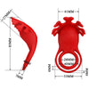 PRETTY LOVE - RUBEN ANILLO VIBRADOR 7 VIBRACIONES SILICONA ROJO - Sensuana.es