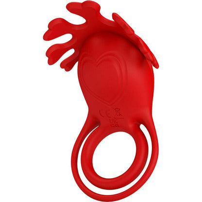 PRETTY LOVE - RUBEN ANILLO VIBRADOR 7 VIBRACIONES SILICONA ROJO - Sensuana.es