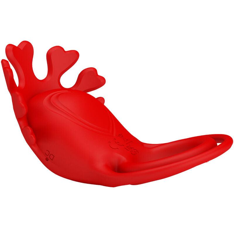 PRETTY LOVE - RUBEN ANILLO VIBRADOR 7 VIBRACIONES SILICONA ROJO - Sensuana.es