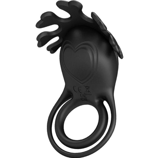 PRETTY LOVE - RUBEN ANILLO VIBRADOR 7 VIBRACIONES SILICONA NEGRO - Sensuana.es