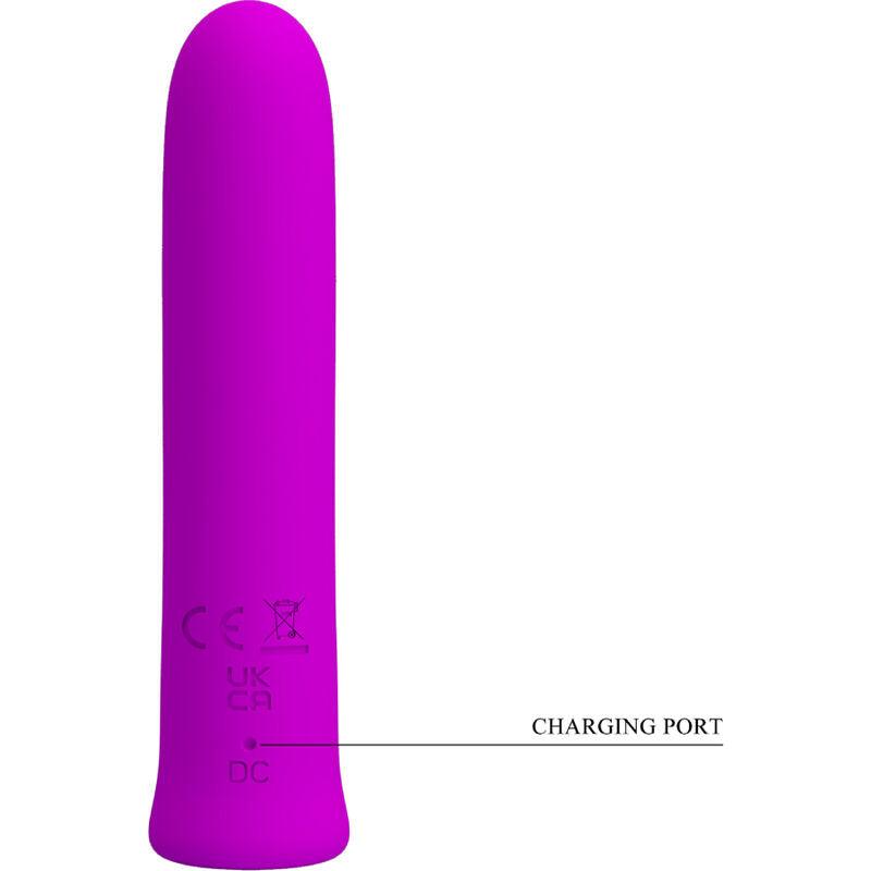 PRETTY LOVE - CURTIS MINI VIBRADOR SUPER POWER 12 VIBRACIONES SILICONA VIOLETA - Sensuana.es