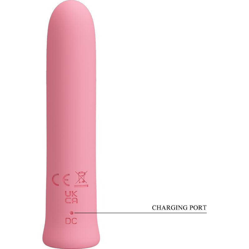 PRETTY LOVE - CURTIS MINI VIBRADOR SUPER POWER 12 VIBRACIONES SILICONA ROSA - Sensuana.es