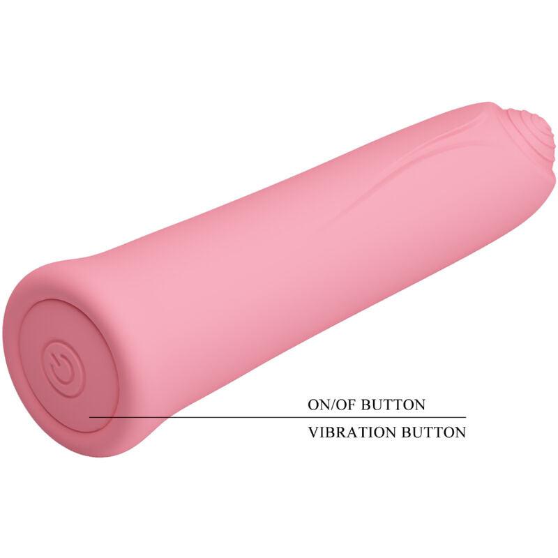 PRETTY LOVE - CURTIS MINI VIBRADOR SUPER POWER 12 VIBRACIONES SILICONA ROSA - Sensuana.es