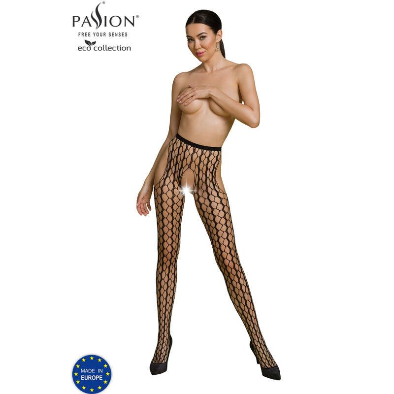 PASSION - ECO COLLECTION BODYSTOCKING ECO S007 NEGRO - Sensuana.es