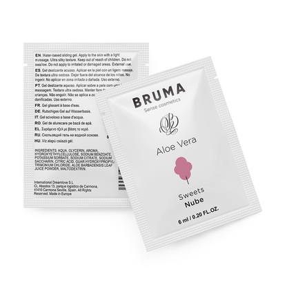 BRUMA - GEL DESLIZANTE CON ALOE VERA SABOR A NUBE 6 ML - Sensuana.es