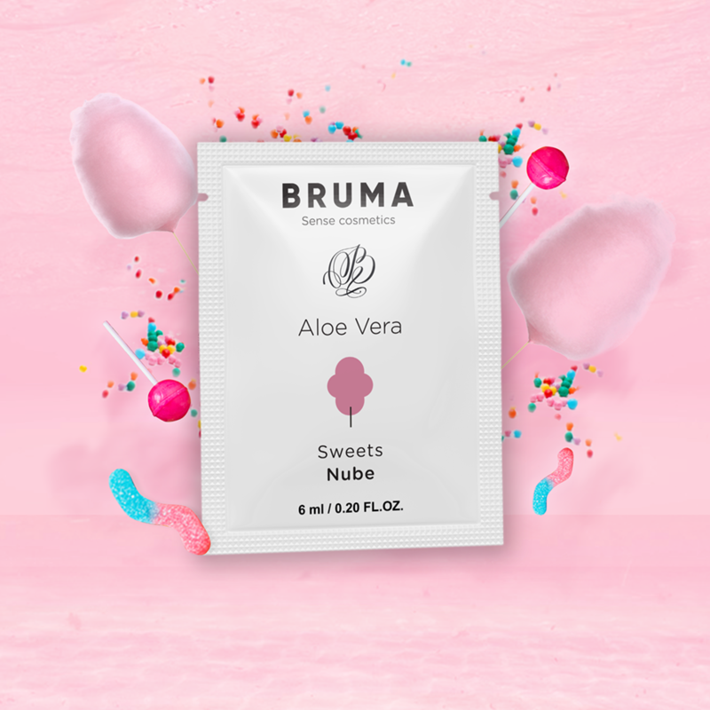 BRUMA - GEL DESLIZANTE CON ALOE VERA SABOR A NUBE 6 ML - Sensuana.es