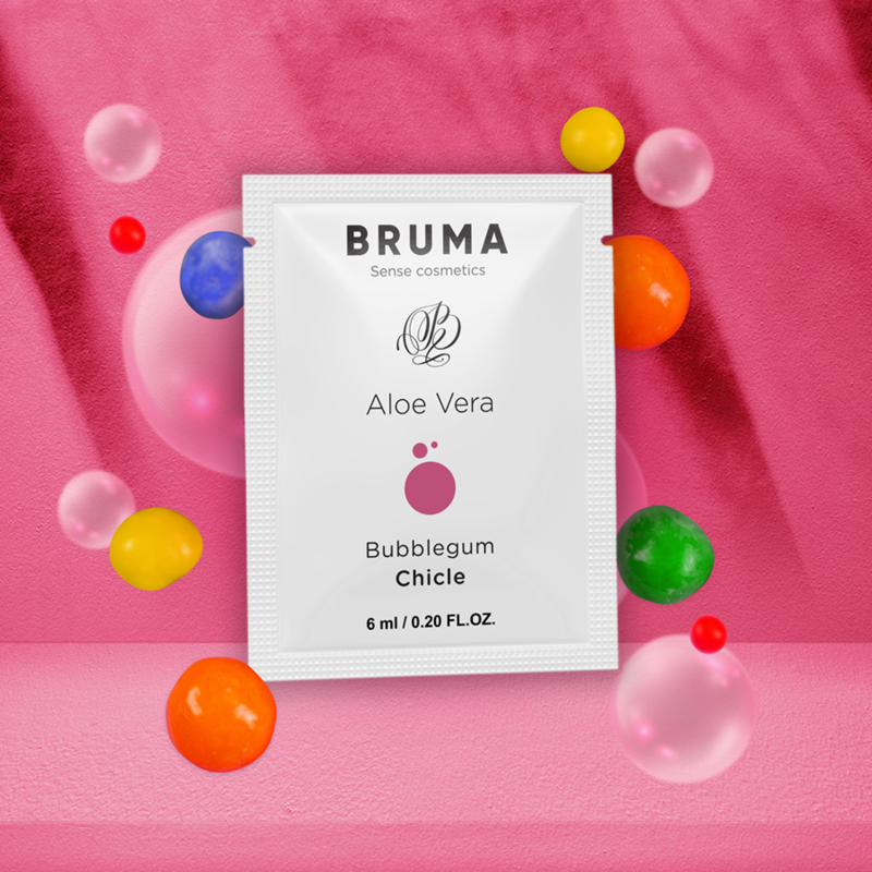 BRUMA - GEL DESLIZANTE CON ALOE VERA SABOR A CHICLE 6 ML - Sensuana.es