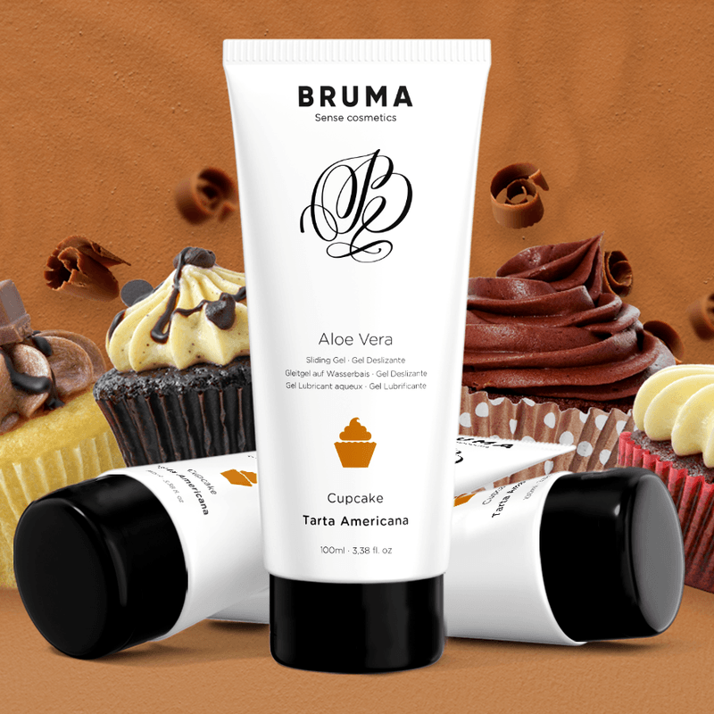 BRUMA - GEL DESLIZANTE CON ALOE VERA SABOR A TARTA AMERICANA 100 ML - Sensuana.es