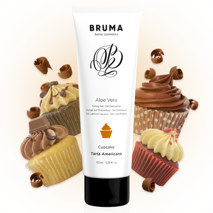 BRUMA - GEL DESLIZANTE CON ALOE VERA SABOR A TARTA AMERICANA 100 ML - Sensuana.es