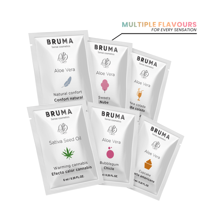 BRUMA - GEL DESLIZANTE CON ACEITE DE SEMILLA EFECTO CALOR SABOR CANNABIS 6 ML - Sensuana.es