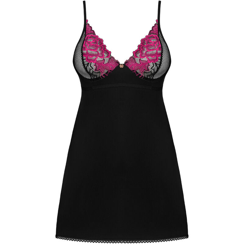 OBSESSIVE - ROSENTY CHEMISE & TANGA XS/S - Sensuana.es