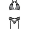 PASSION - SATARA SET EROTIC LINE NEGRO S/M - Sensuana.es