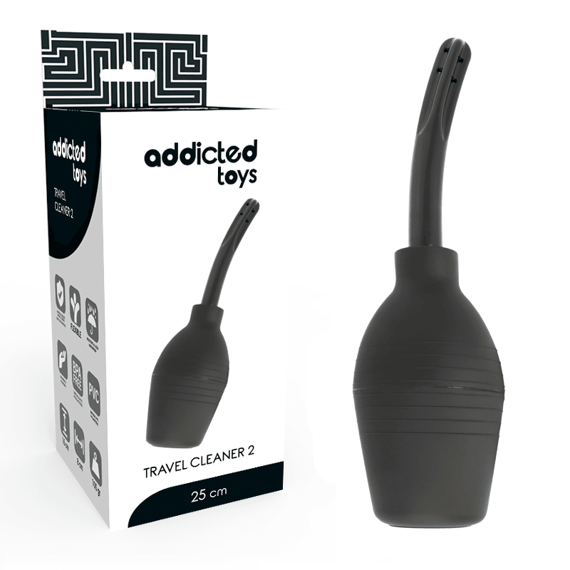 ADDICTED TOYS - SQUEEZE PERA LIMPIEZA ANAL NEGRO - Sensuana.es