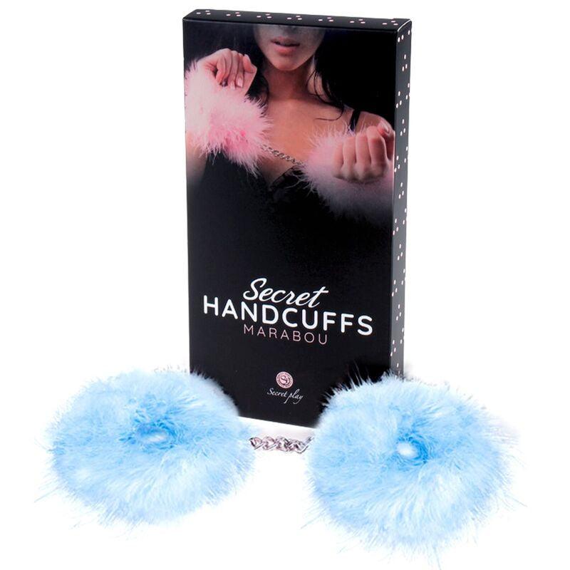 SECRETPLAY - ESPOSAS AZUL MARABOU - Sensuana.es