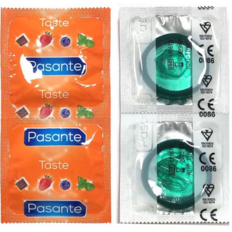 PASANTE - PRESERVATIVO SABOR MENTA BOLSA 144 UNIDADES - Sensuana.es