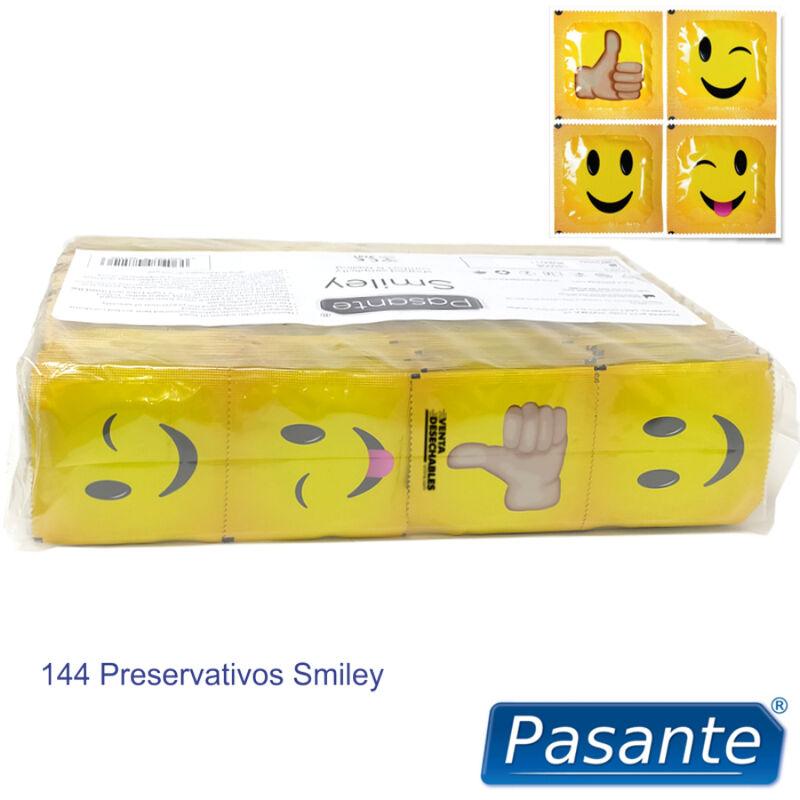 PASANTE - PRESERVATIVO SMILEY BOLSA 144 UNIDADES - Sensuana.es