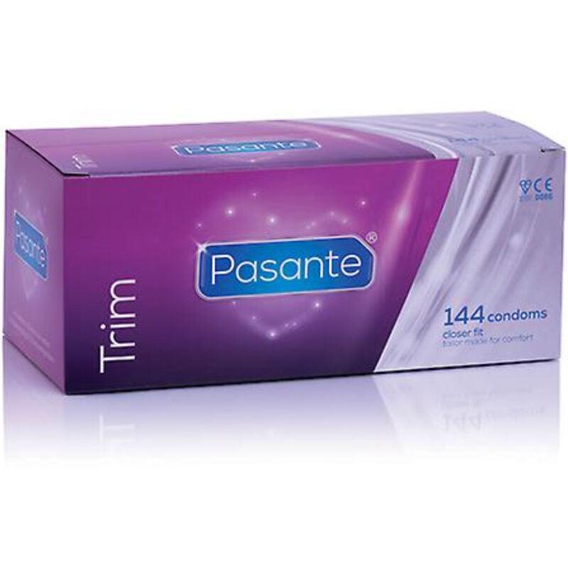 PASANTE - PRESERVATIVO TRIM AJUSTADO CAJA 144 UNIDADES - Sensuana.es