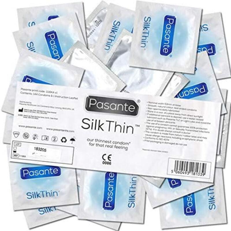 PASANTE - PRESERVATIVO SILK THIN MS FINO 144 UNIDADES - Sensuana.es