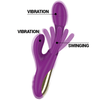 INTENSE - APOLO VIBRADOR MULTIFUNCIÓN RECARGABLE 7 VIBRACIONES CON LENGUA OSCILANTE MORADO - Sensuana.es