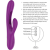 INTENSE - APOLO VIBRADOR MULTIFUNCIÓN RECARGABLE 7 VIBRACIONES CON LENGUA OSCILANTE MORADO - Sensuana.es