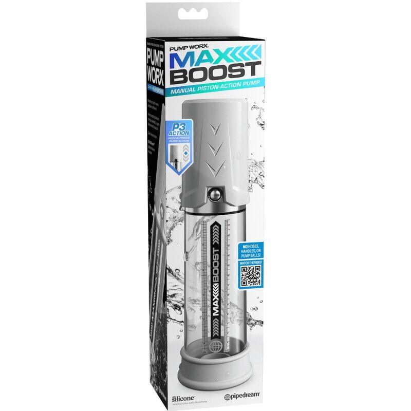 PUMP WORX - BOMBA DE ERECCION MAX BOOST BLANCO - Sensuana.es