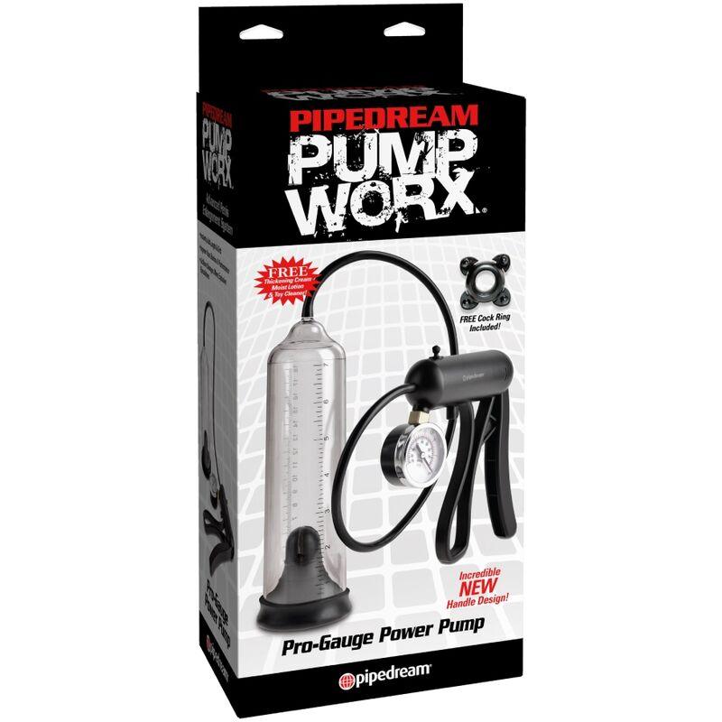 PUMP WORX - BOMBA DE POTENCIA PRO-GAUGE TRANSPARENTE - Sensuana.es