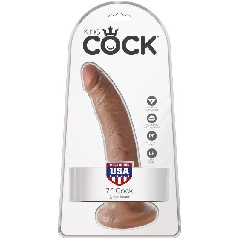 KING COCK - PENE REALISTICO 17.5 CM CARAMELO - Sensuana.es