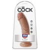 KING COCK - PENE REALISTICO 19.5 CM CARAMELO - Sensuana.es