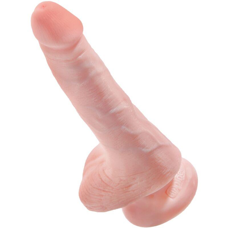 KING COCK - PENE REALISTICO CON TESTICULOS 13.5 CM NATURAL - Sensuana.es